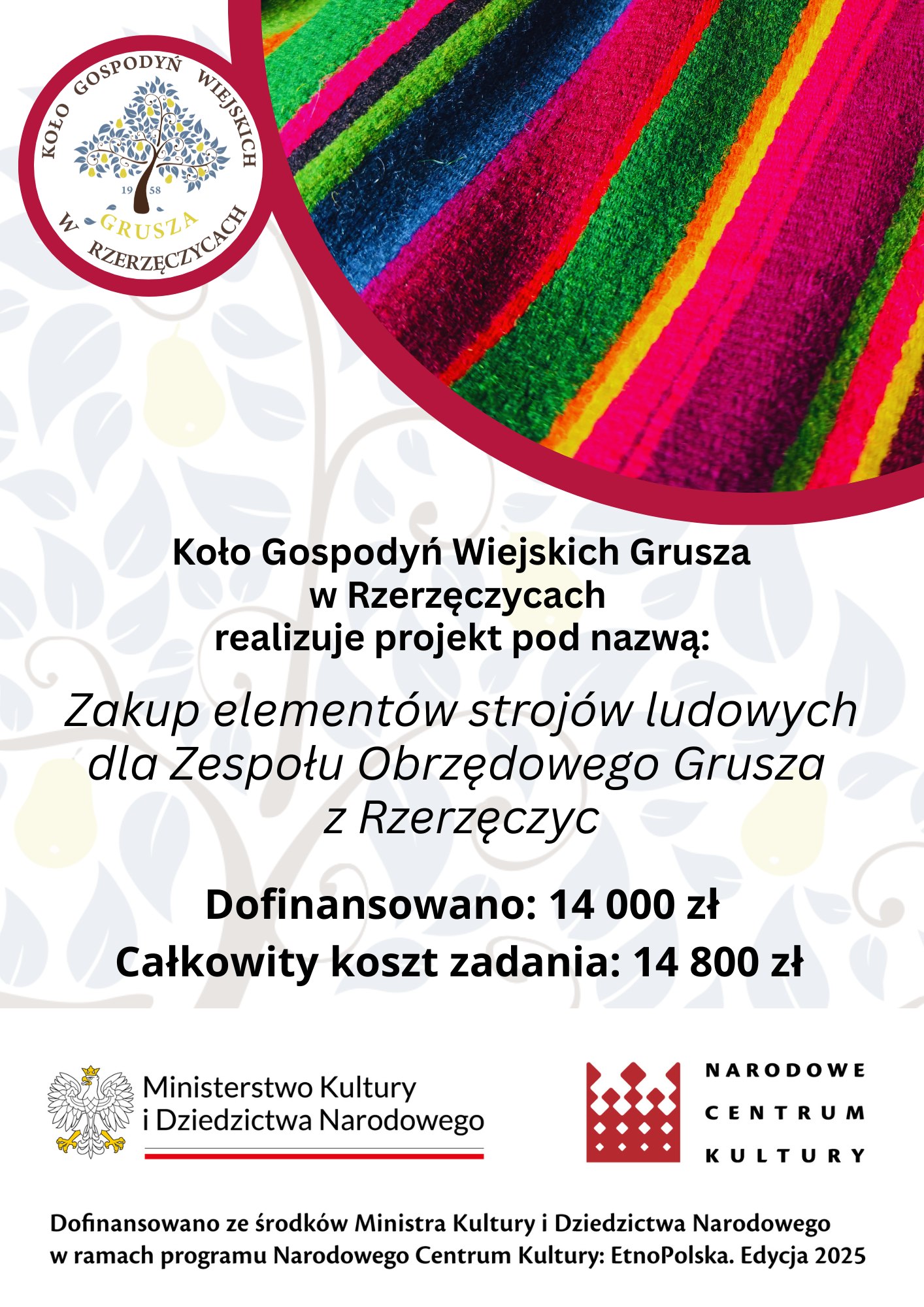 KGW Grusza z dofinansowaniem!